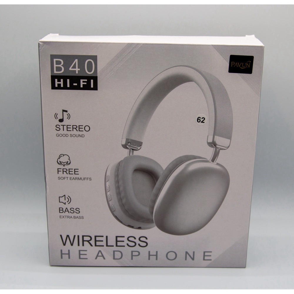 B40 Wireless Stereo Headphones Black Extra‎ Bass Bluetooth New